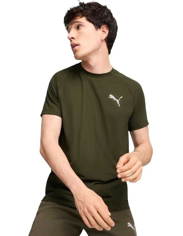 Evostripe Tee in Dark Olive image 1