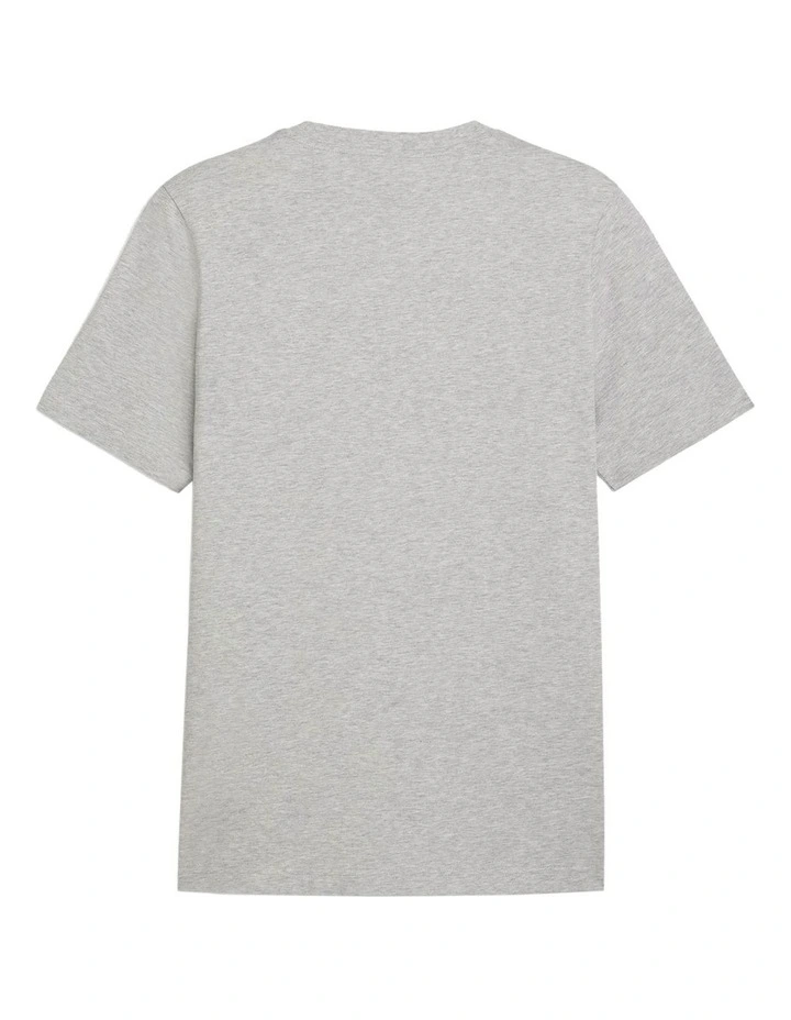 Graphics Wording Tee in Light Grey Heather image 2
