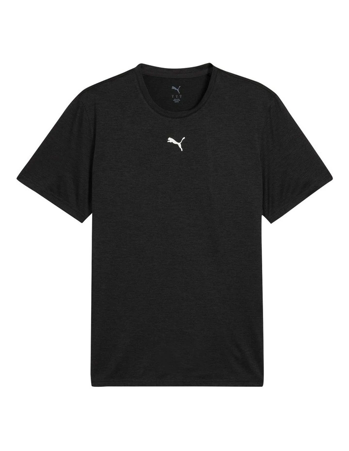 M Tad Essentials Heather Cat Tee in Black image 6