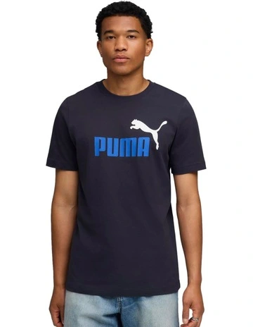 Ess 2 Color No.1 Logo Tee in Blue