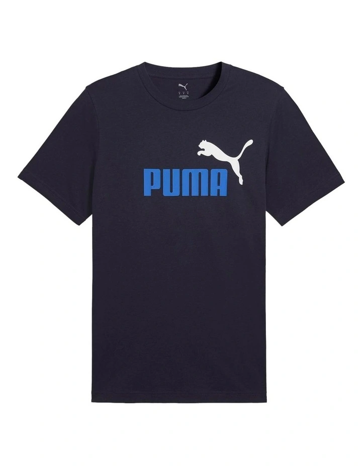 Ess 2 Color No.1 Logo Tee in Blue image 4