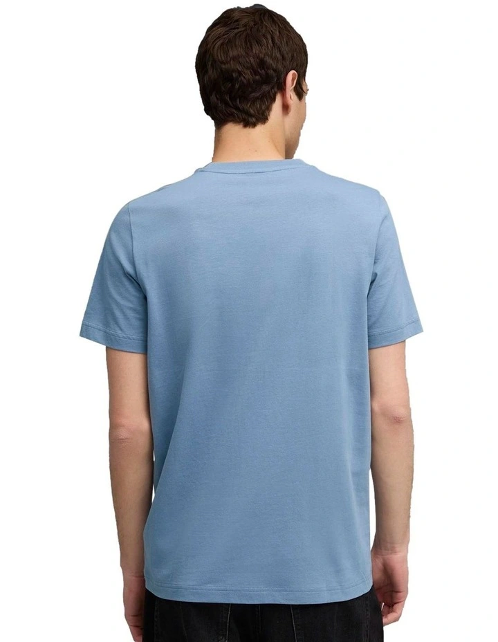 Ess 2 Color No.1 Logo Tee in Blue image 2