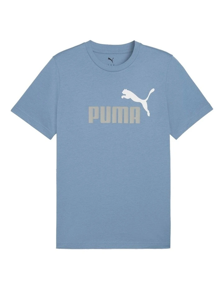 Ess 2 Color No.1 Logo Tee in Blue image 4