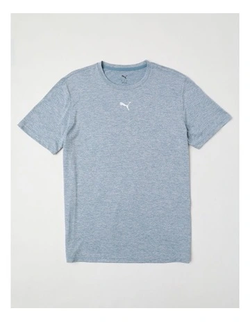 M Tad Essentials Heather Tee in Blue