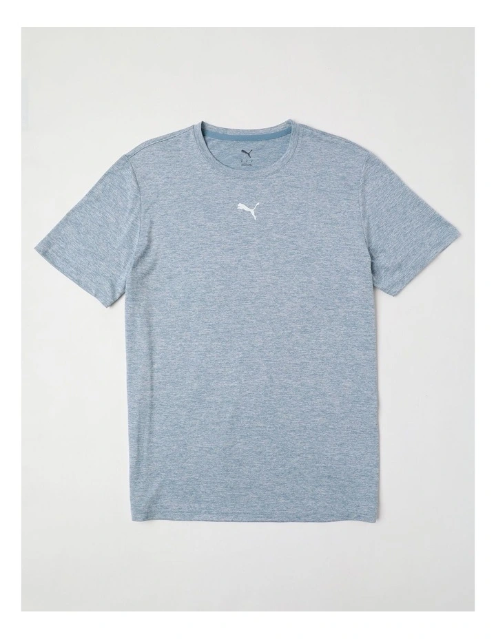 M Tad Essentials Heather Tee in Blue image 1