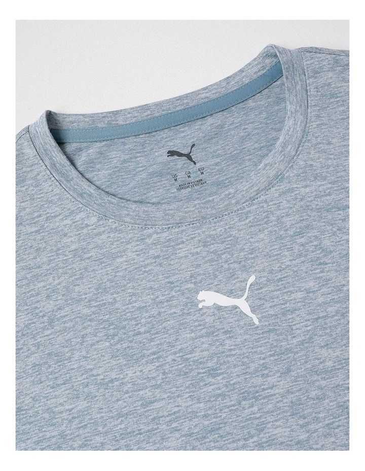 M Tad Essentials Heather Tee in Blue image 2