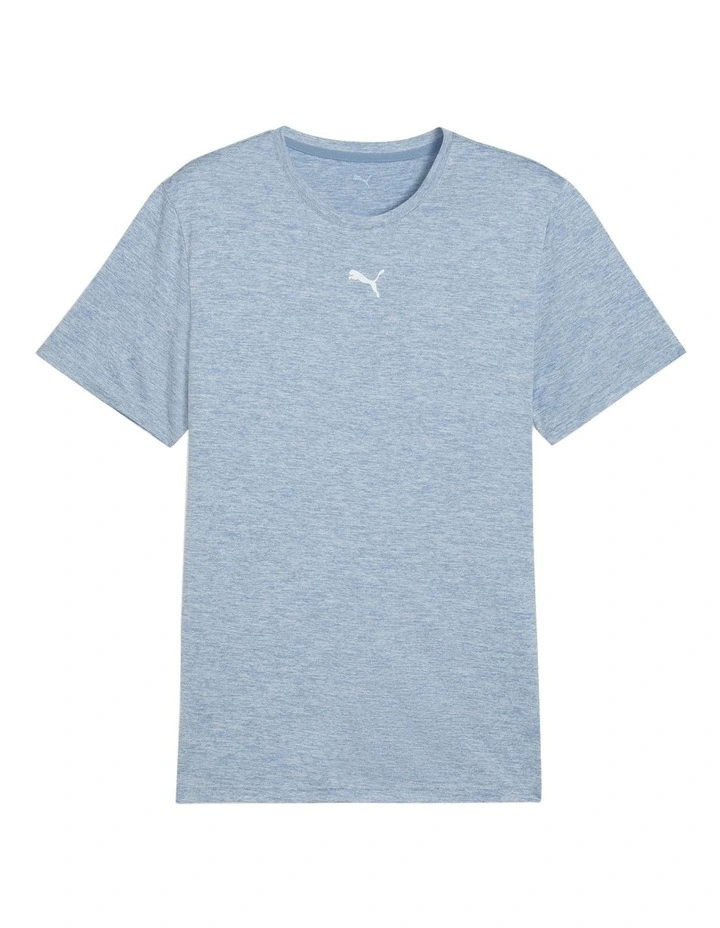 M Tad Essentials Heather Tee in Blue image 3