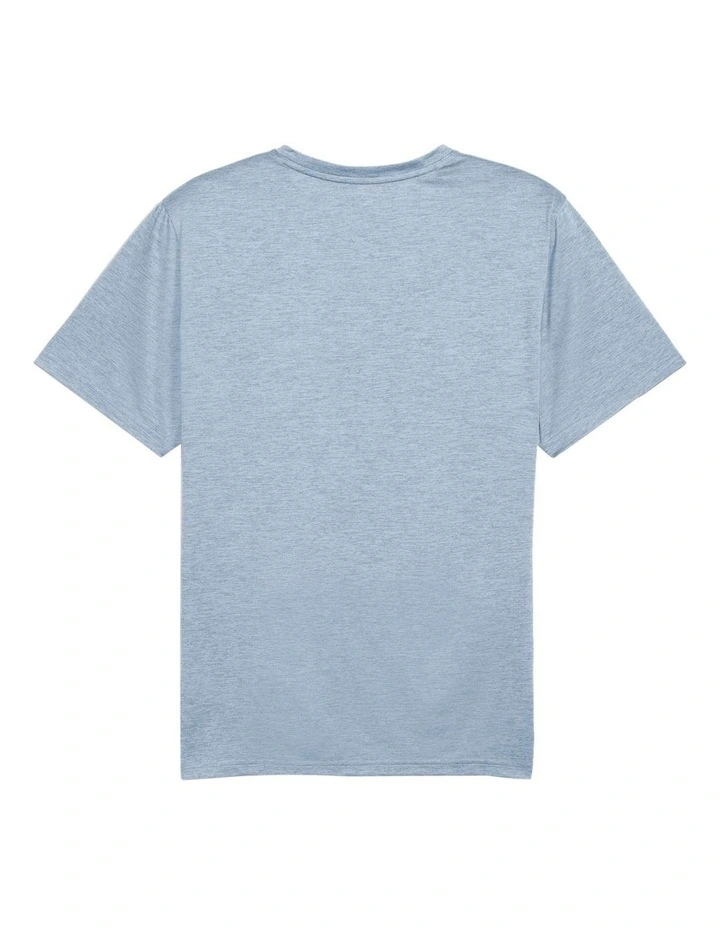 M Tad Essentials Heather Tee in Blue image 4
