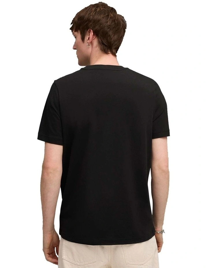Graphic Foil Tee in Black image 2