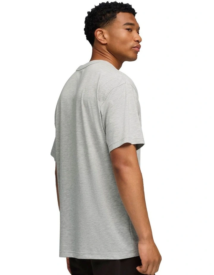 M Graphics Train Logo Relaxed Tee in Grey image 2