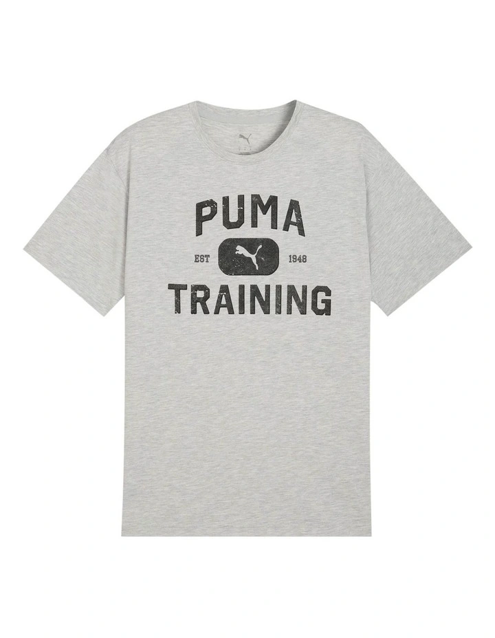 M Graphics Train Logo Relaxed Tee in Grey image 4