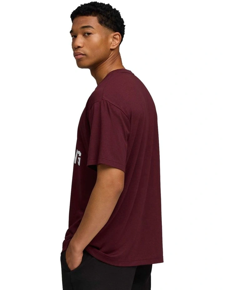 M Graphics Train Logo Relaxed Tee in Red image 2