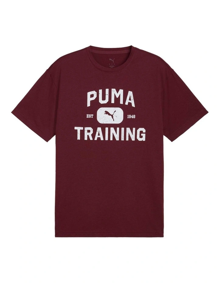 M Graphics Train Logo Relaxed Tee in Red image 4