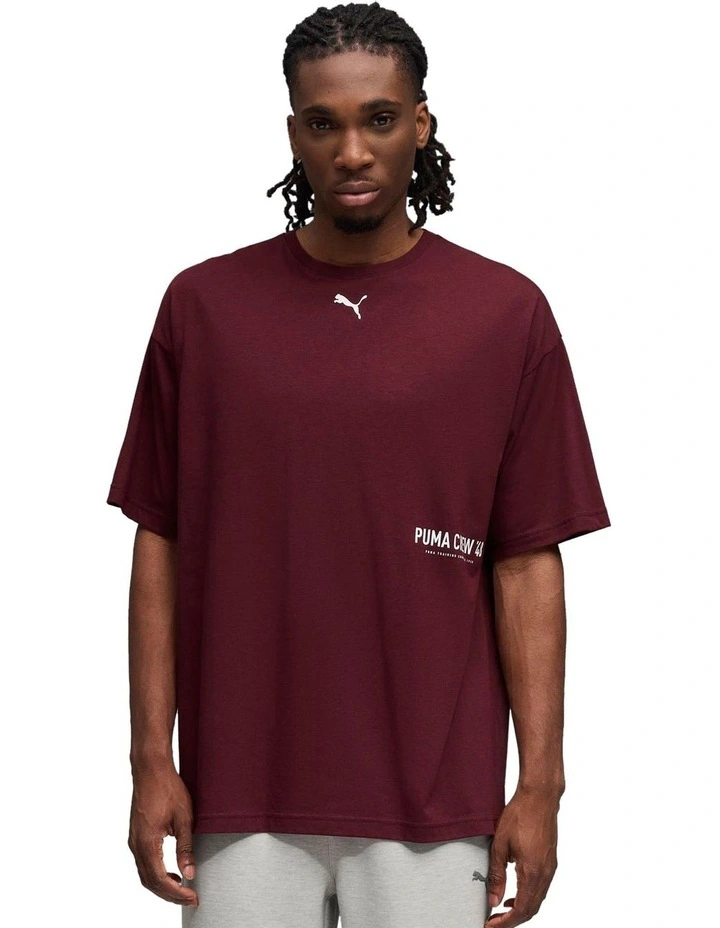M Graphic Oversize Tee in Red image 1