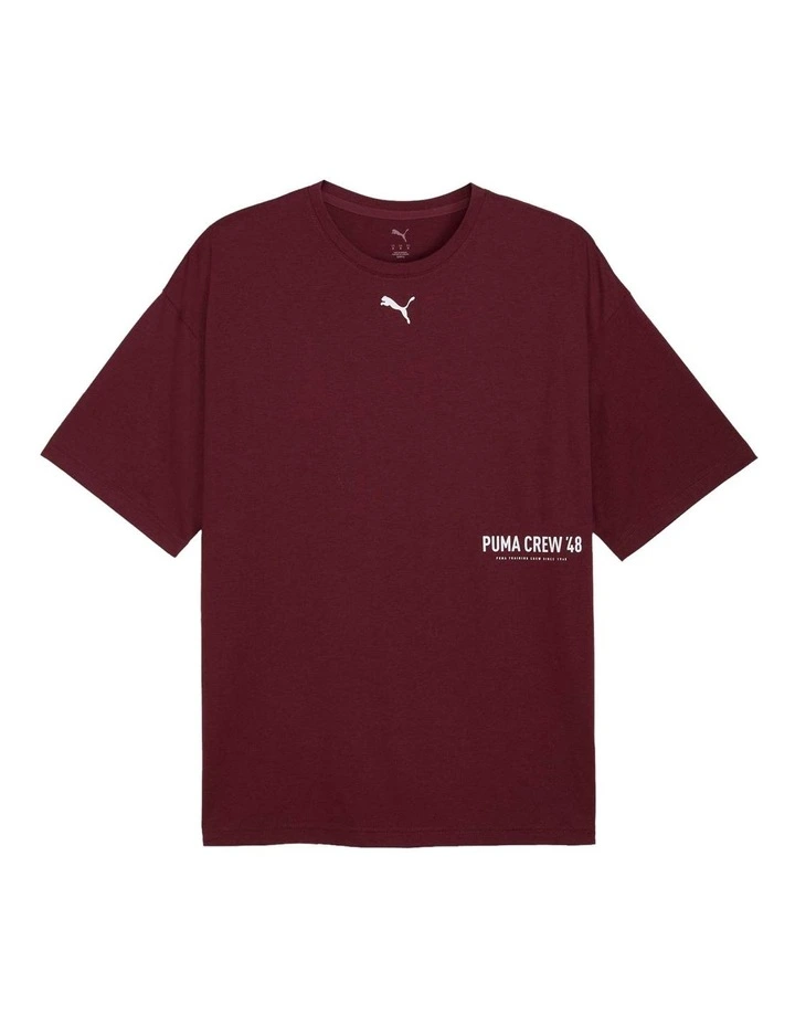 M Graphic Oversize Tee in Red image 4