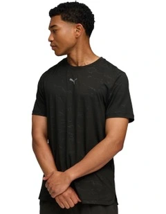 M Cloudspun Emboss Tee in Black
