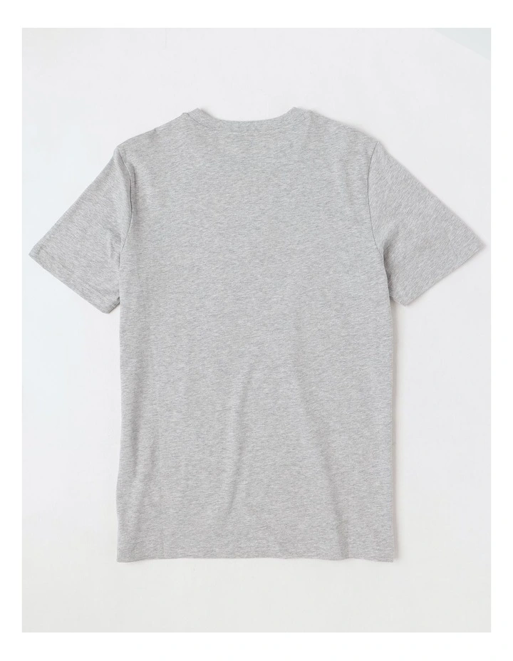 Graphic Cat Logo Tee in Grey image 3