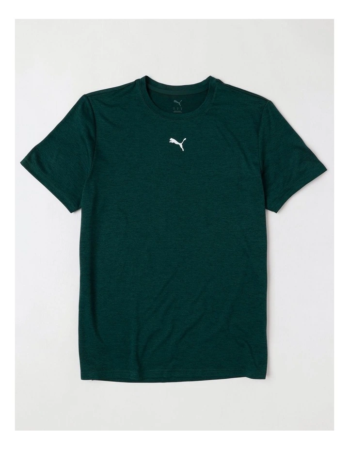 M Tad Essentials Heather Cat Tee in Green image 1
