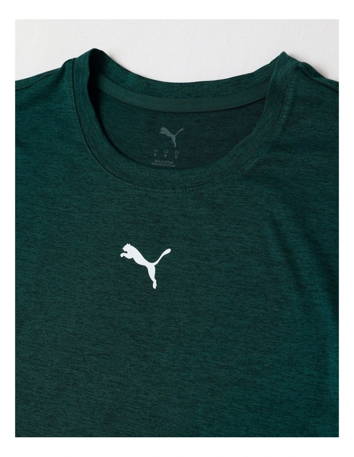 M Tad Essentials Heather Cat Tee in Green image 2