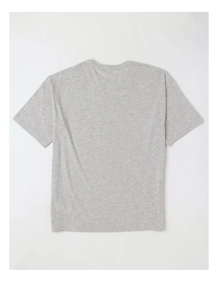 M Graphic Oversize Tee in White image 3