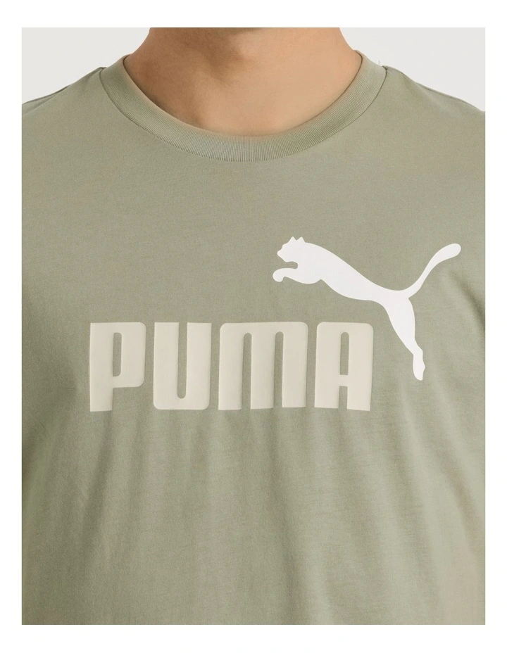 Essential 2 Color No.1 Logo Tee in Grey image 3