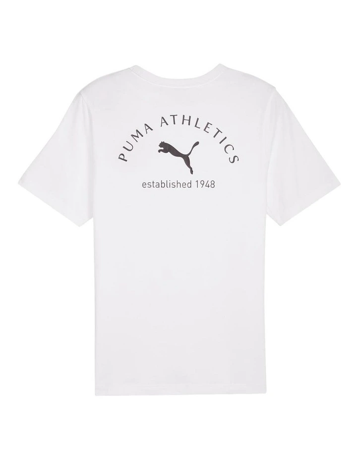Class Graphic Tee in White image 4