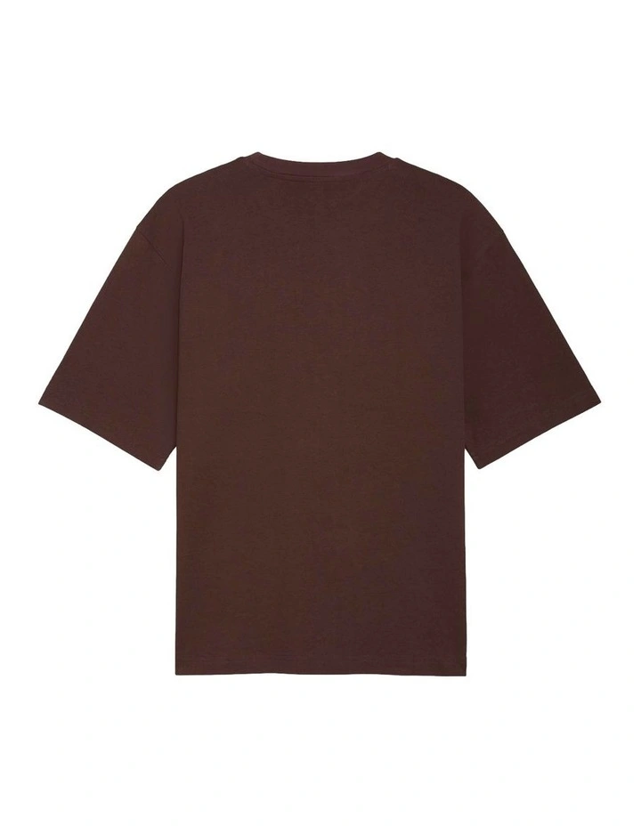 Wardrobe Ess Boxy Tee in Brown image 5