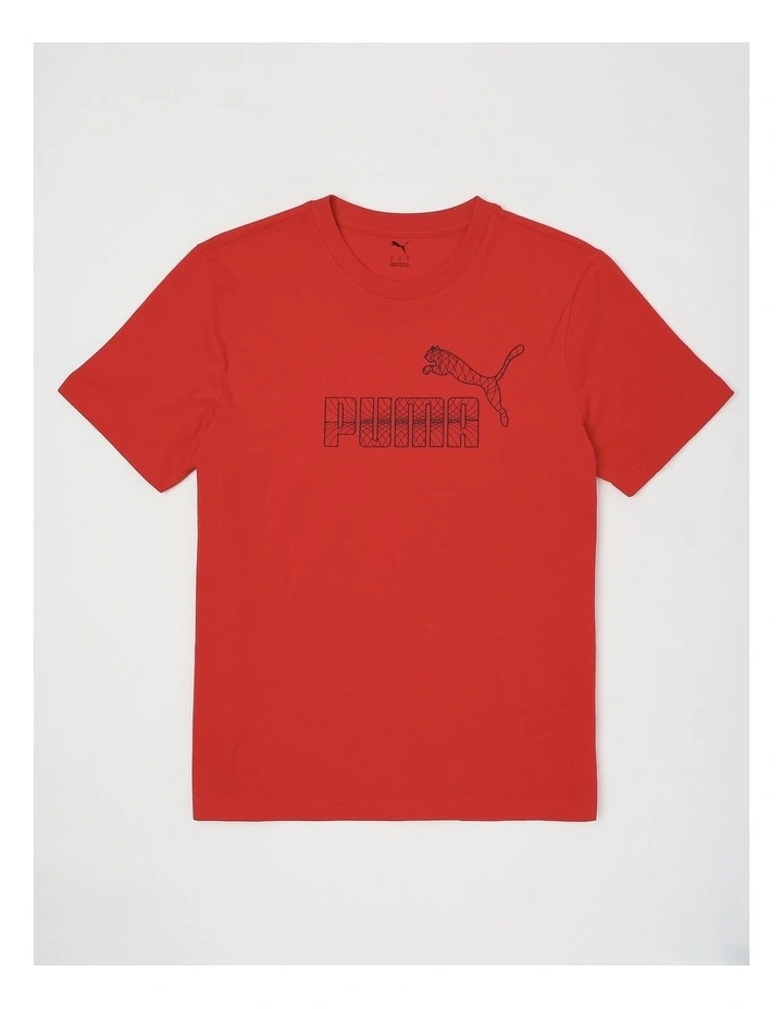 Graphic No.1 Logo Tee in Red image 1
