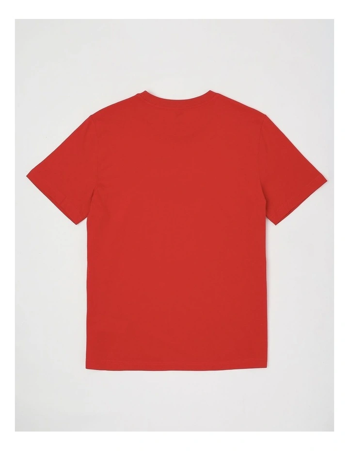 Graphic No.1 Logo Tee in Red image 3