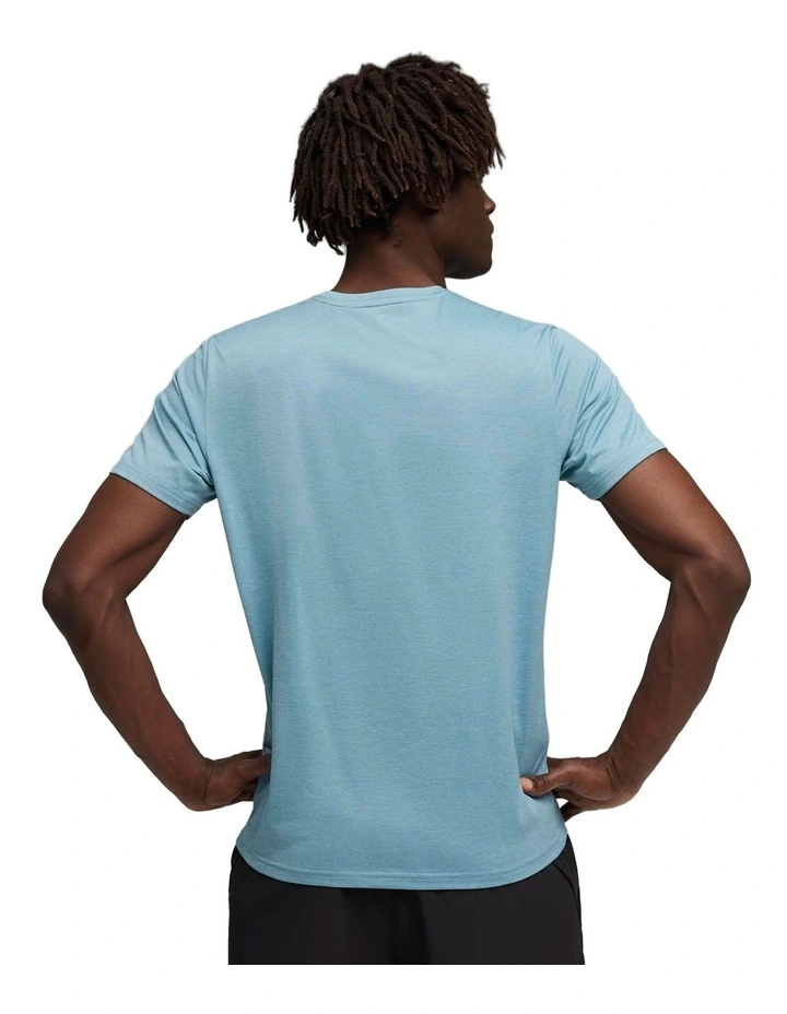 Essentials Heather Cat Tee in Baltic Sea Blue Heat image 2