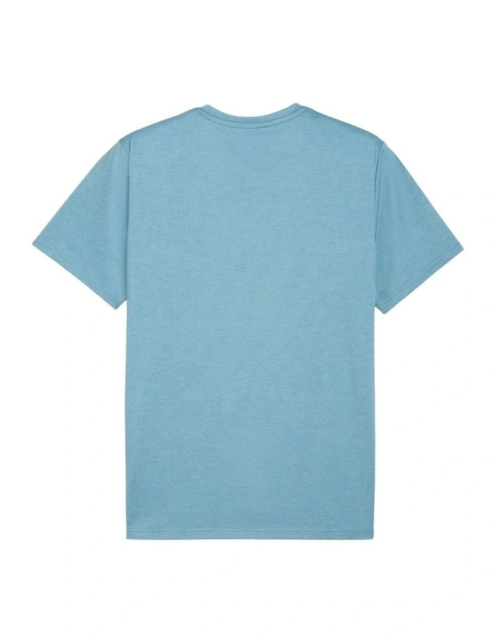 Essentials Heather Cat Tee in Baltic Sea Blue Heat image 5