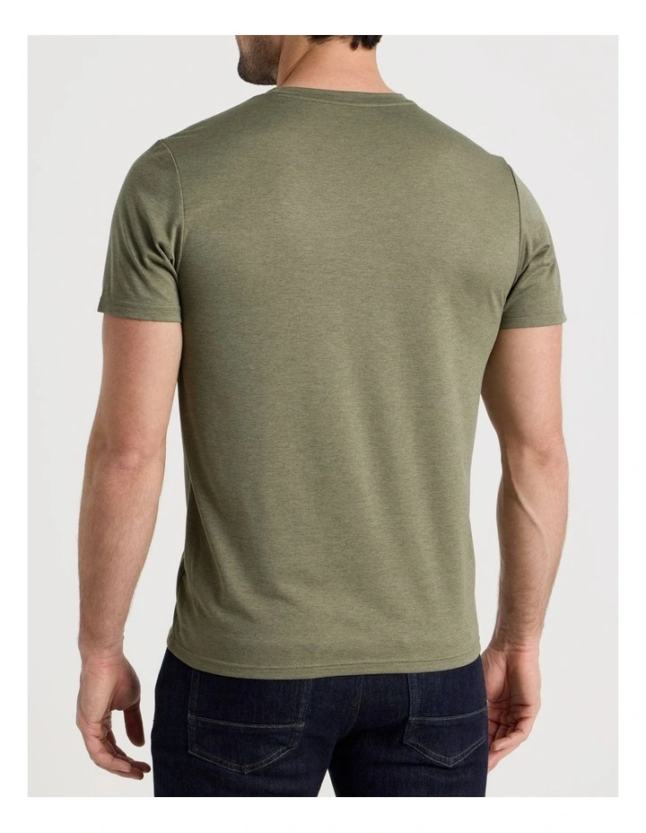 M Tad Ess Heather Cat Tee in Loden Green image 3