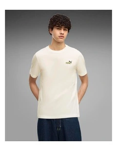 Ess 2 Color Small No. 1 Logo Tee Warm White
