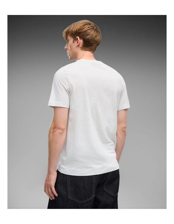 Ess No. 1 Logo Tee White Glow Heather image 2