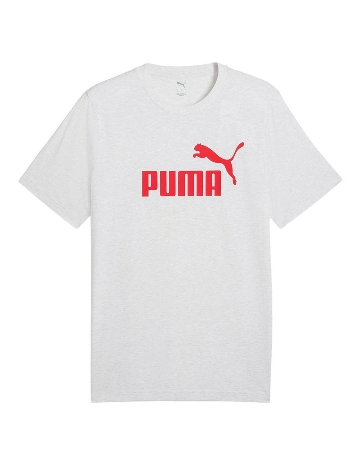 Ess No. 1 Logo Tee White Glow Heather image 4