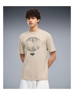Pumatech Relaxed Graphic Tee Silver Fog