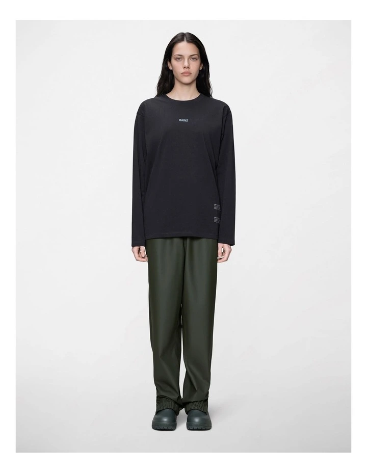 Classic Long Sleeve T-Shirt Rains in Black image 5