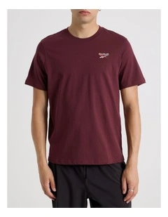 Id 2-Colour Logo Tee Red Velvet