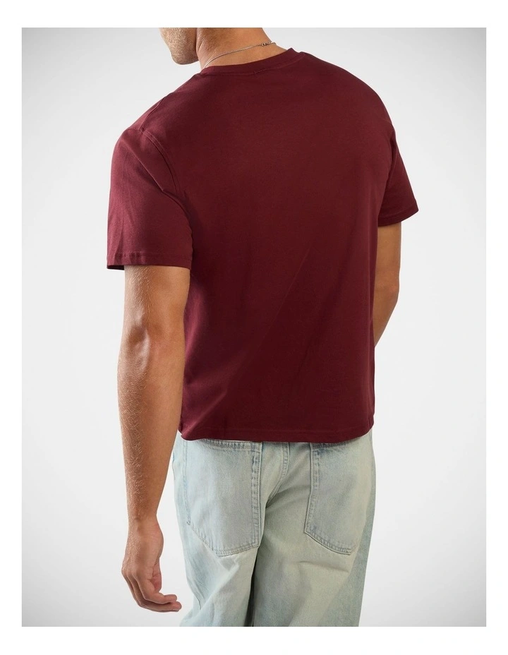 Id 2-Colour Logo Tee Red Velvet image 2