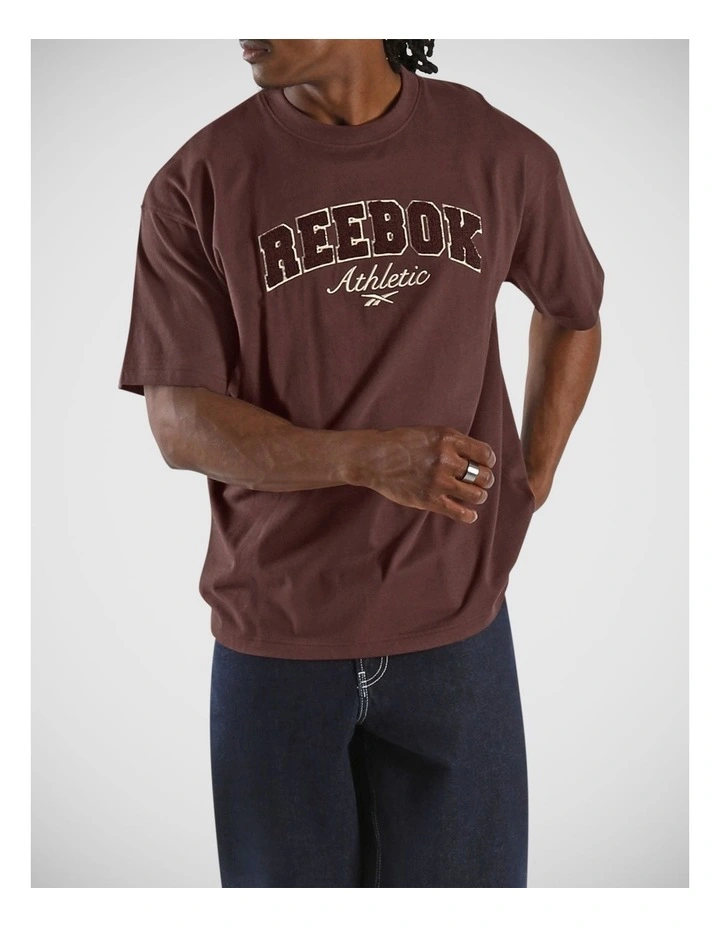 Elevated Athletic Varsity Tee Dark Cocoa image 1