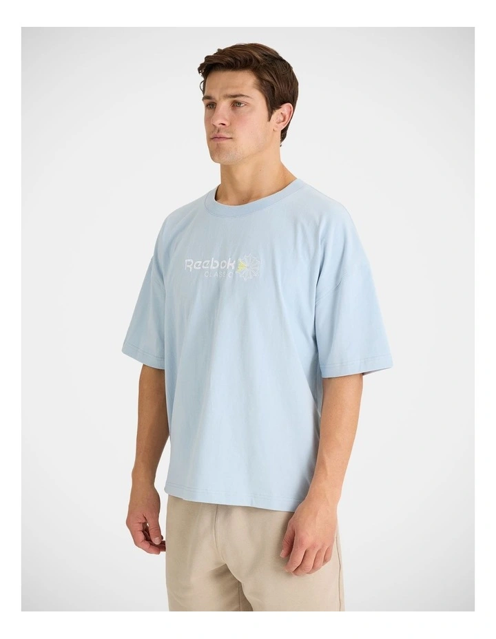 Reebok Classic Boxy Graphic Tee Blue image 3