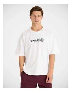 Reebok Classic Boxy Graphic Tee White