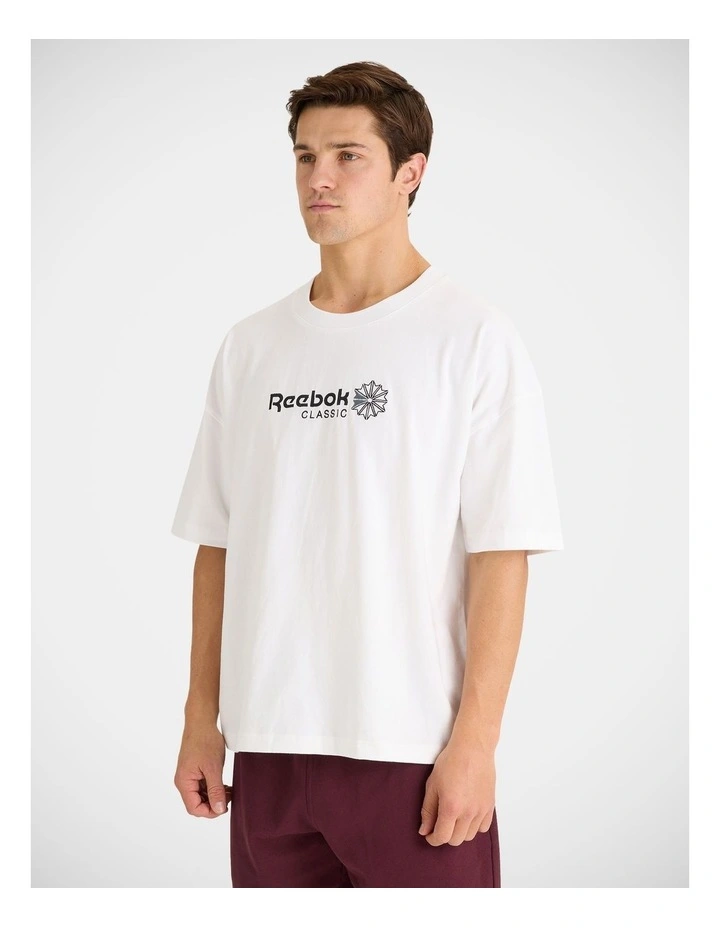 Reebok Classic Boxy Graphic Tee White image 3