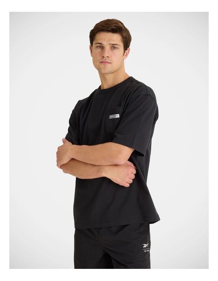 Reebok Pocket Tee Black image 3