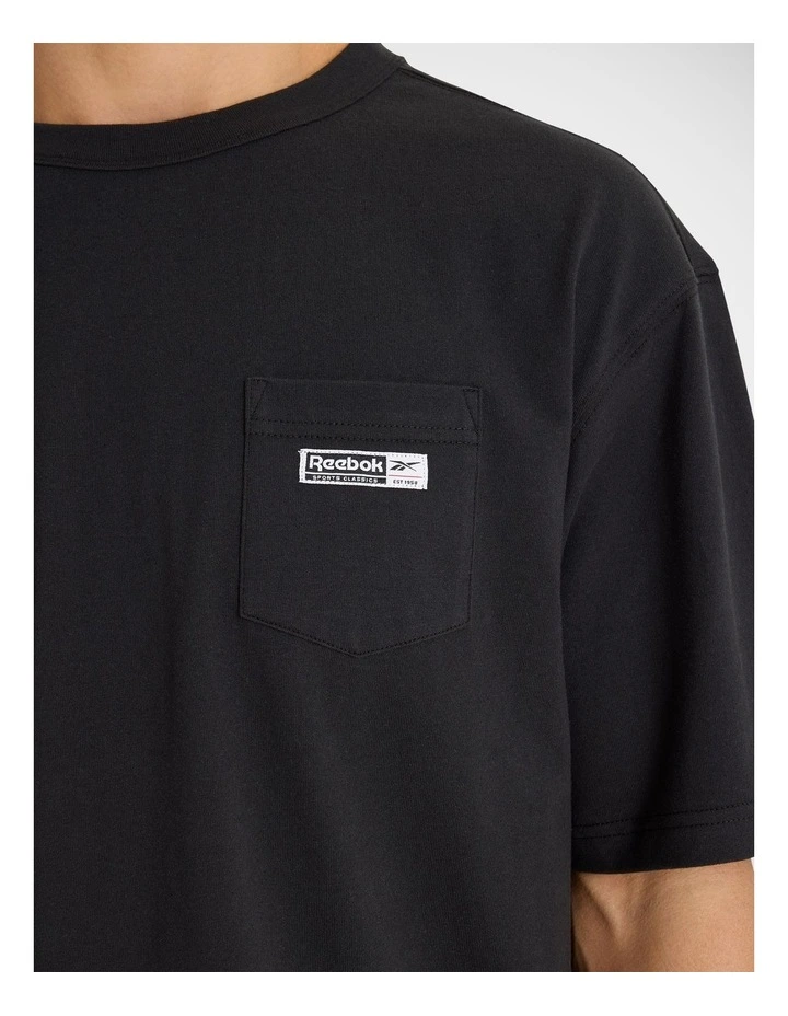 Reebok Pocket Tee Black image 5