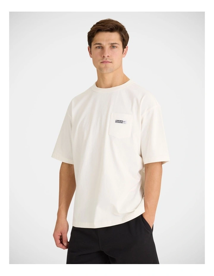 Reebok Pocket Tee Beige image 3