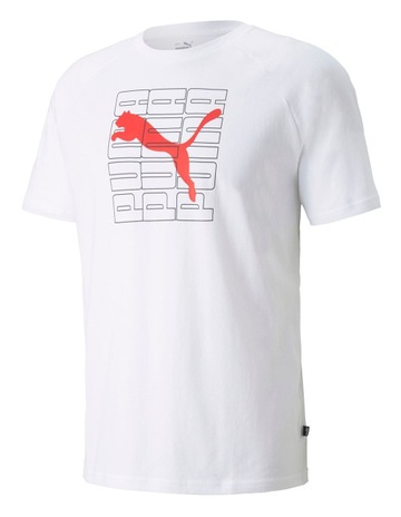 Puma Dimensional Graphic Tee Grey | MYER