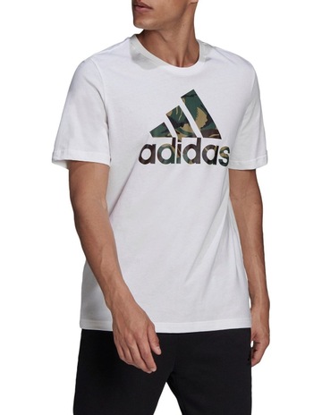 Adidas Camo Tee Black/Wonder White | MYER