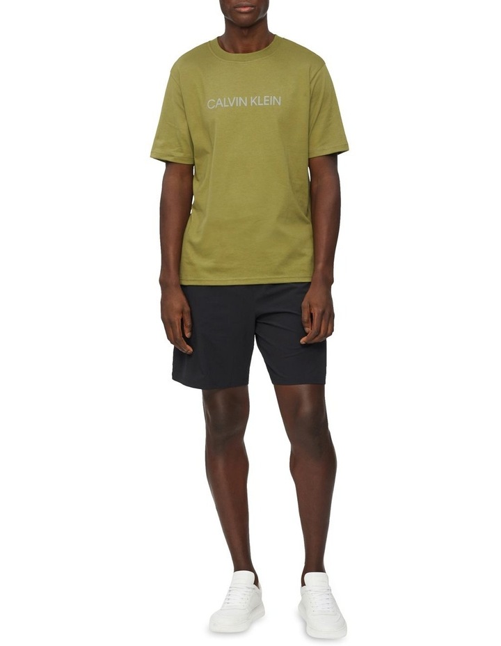 Calvin Klein Logo Gym T-Shirt In Olive 