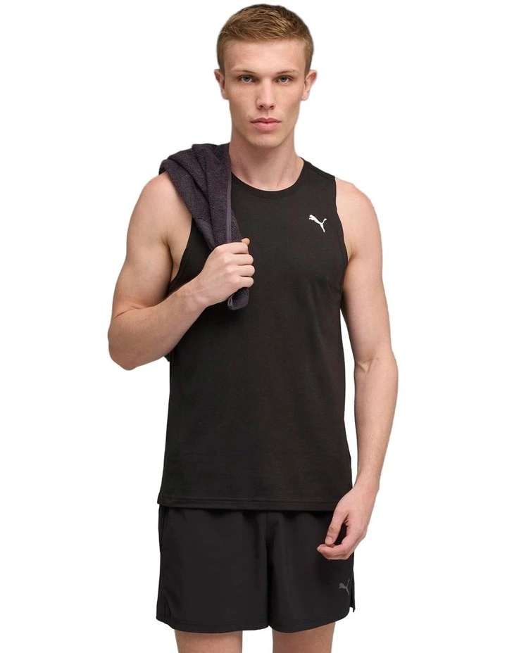 M Tad Tech Triblend Sleevless Tank in Black image 1